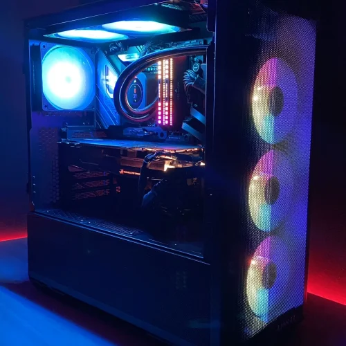 I9-13900K-Intel-ROG-STRIX-Z790-E-GAMING-WIFI-32GB-DDR4-CORSAIR-CORSAIR-H150I-ELITE-LCD MONTADO